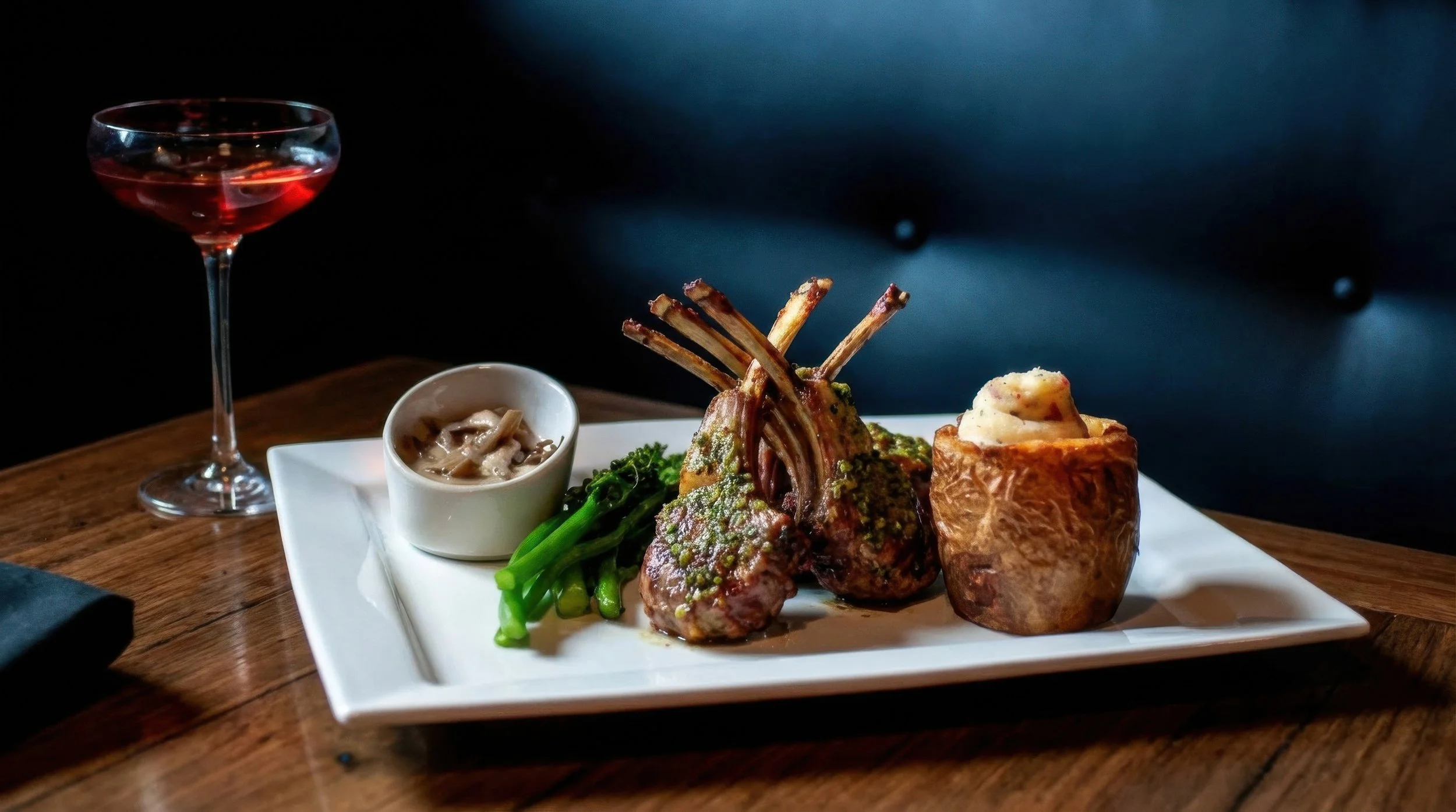 Menu dishes photographed with consistent lighting for a West Bloomfield restaurant